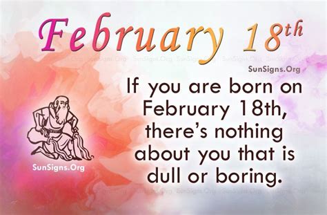 people born on february 18|february 18th birthday personality.